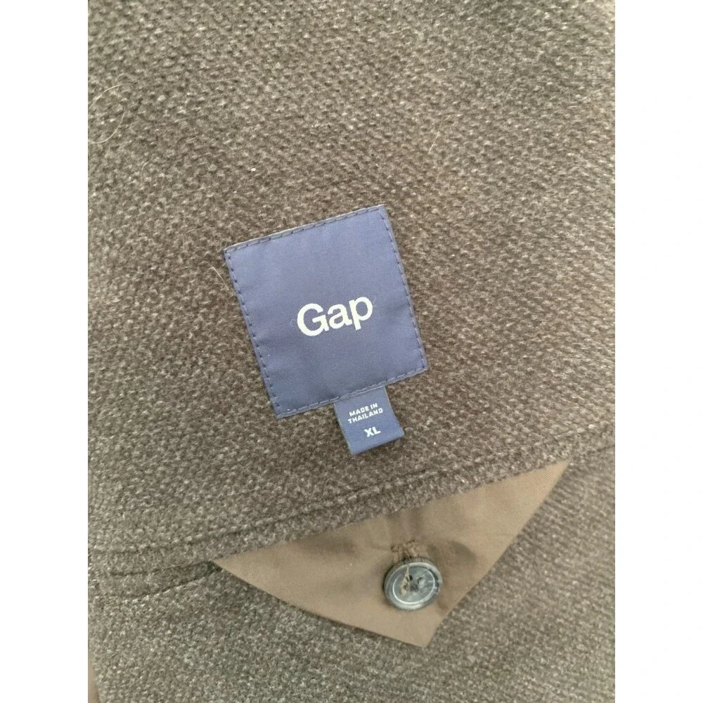 Vintage Gap Blazer Mens XL Tweed Micro Check Textured Cotton Jacket Sportcoat